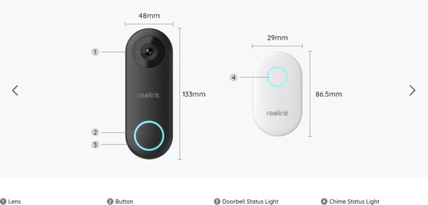 Reolink Video Doorbell PoE smart dörrklocka
