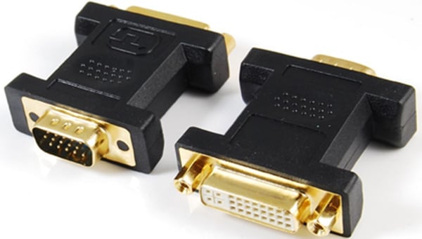 Fuj:tech DVI-hona - VGA-hane -adapter