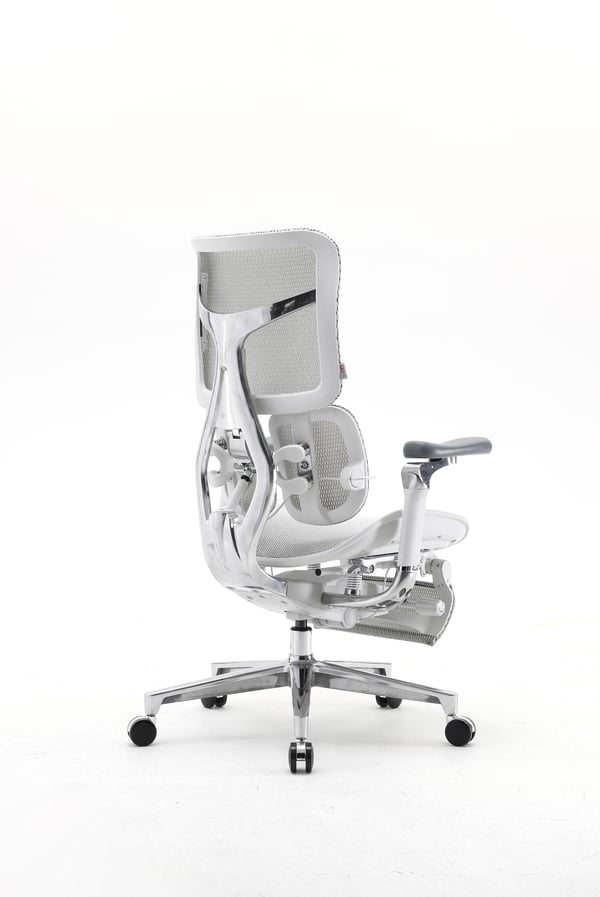 Sihoo Doro S300 - ergonomisk kontorsstol med fotstöd, vit