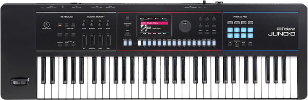 Roland Juno-D6 -syntetisator, sort