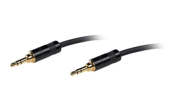 Fuj:tech 3,5 TS hane – 3,5 TS hane patchkabel, 1 m, svart