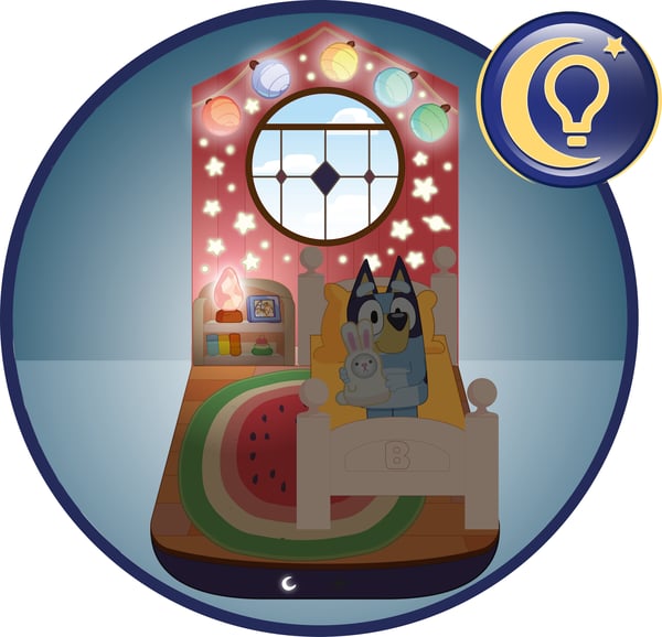 Bluey GoGlow Dream 3-i-1 natlampe og søvnassistance