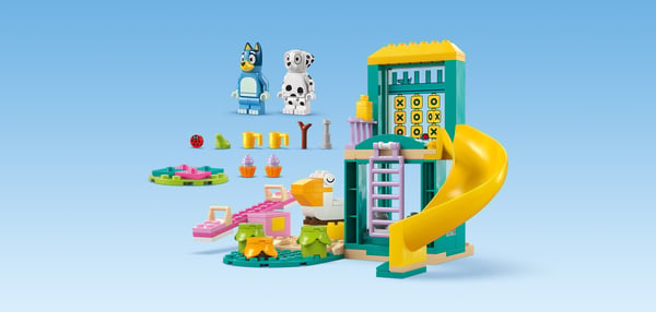 LEGO Bluey 11201 Blueys och Katts roliga stunder på lekplatsen