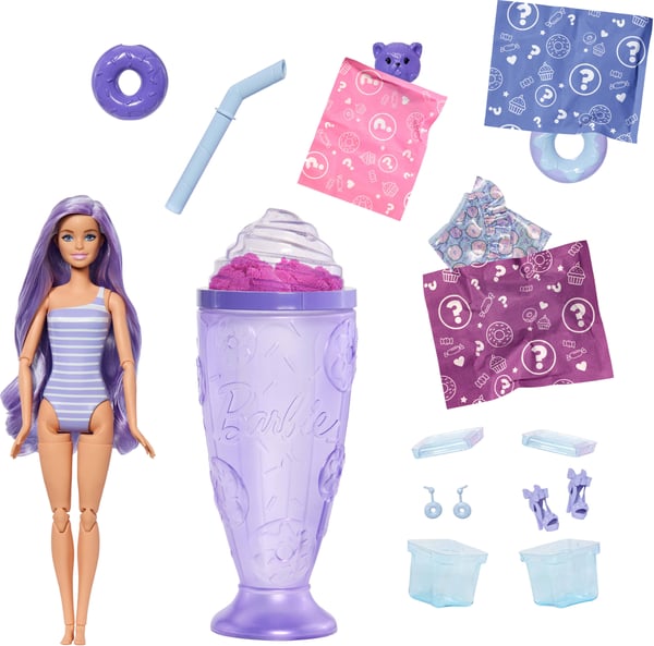 Barbie Pop Reveal Treats-serien, modedocka, lila