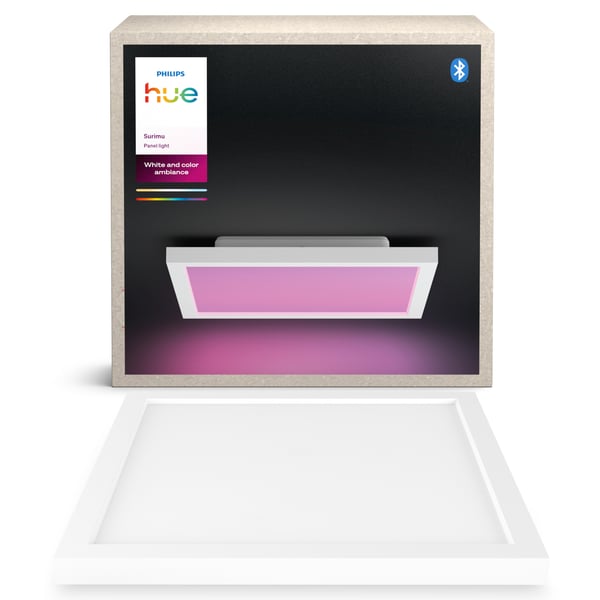 Philips Hue Surimu fullfärg taklampa 25W, 2000-6500K, 1760 lm, fyrkantig, vit S