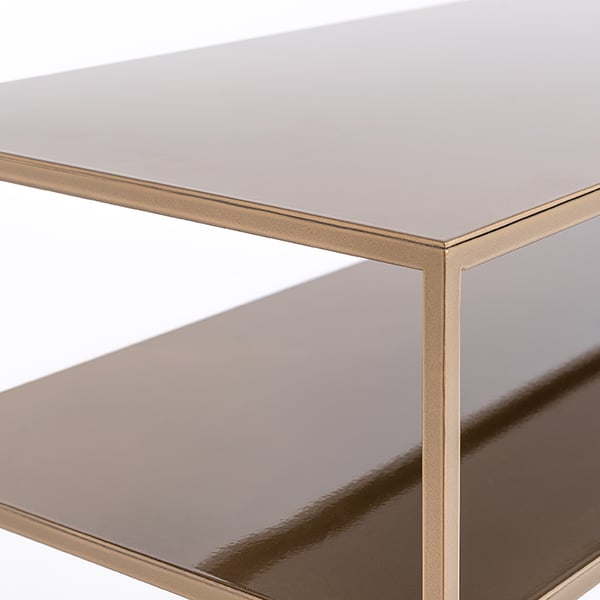 Konsolipöytä, TENSIO 2 FLOOR METAL, 100x35 cm, Kulta