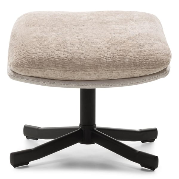 Drejestol med Fodskammel, UNO, 102x77.5x90 cm, Beige