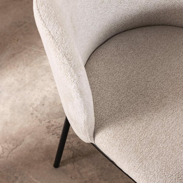 Spisebordsstol, NIKA, 55x58x76,5 cm, Lys Beige