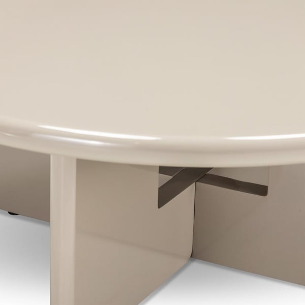 Sofabord, LARNA, 80x80x32 cm, Beige