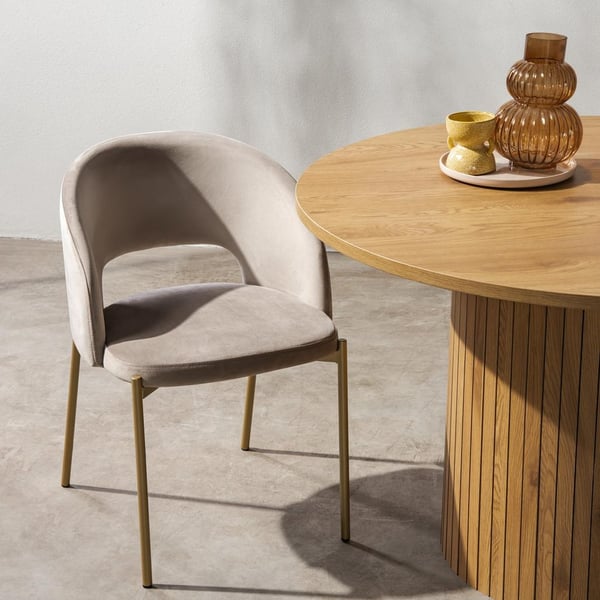 Stol, MORES, 77x50x53 cm, Beige