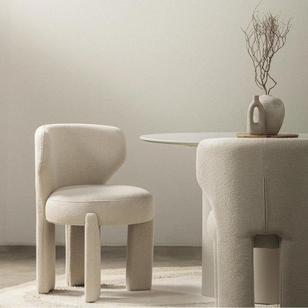 Stol, SELEN, 59x57x83 cm, Creme