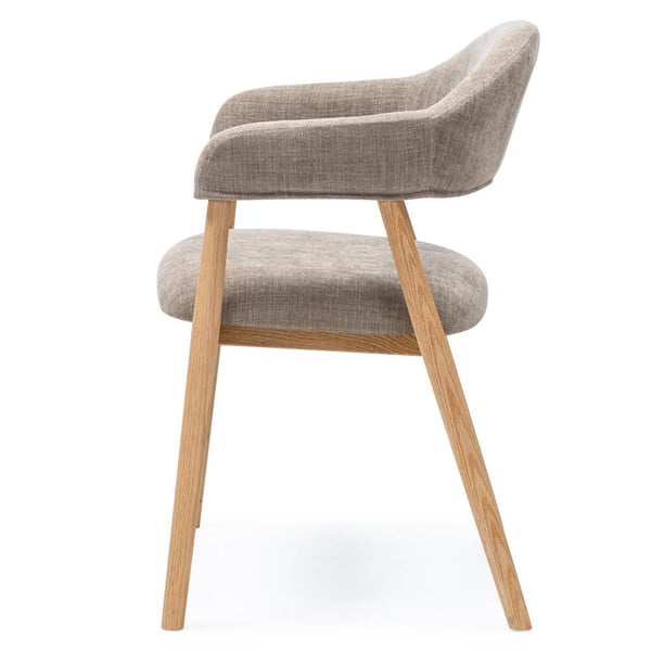 Polstret Stol, LARIS, 81x57x54 cm, Beige