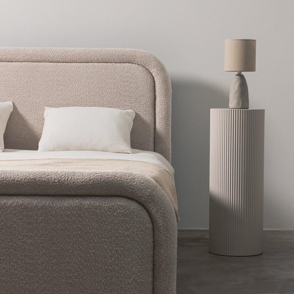 Verhoiltu sänky, LORENZ, 160x200 cm, Beige