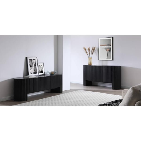 TV-skab, NOIR, 60x180x45 cm, Sort