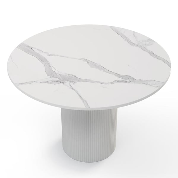 Ruokapöytä, MALENA, 110x110x75 cm, Off White