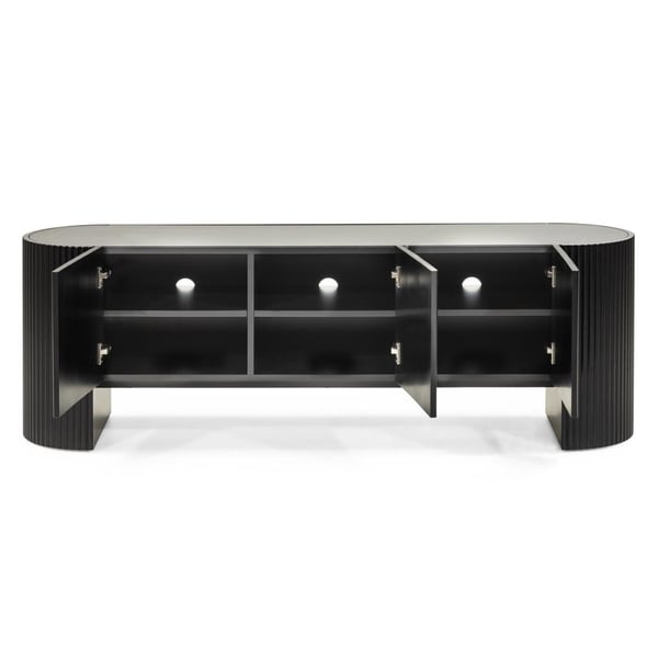TV-skab, NOIR, 60x180x45 cm, Sort