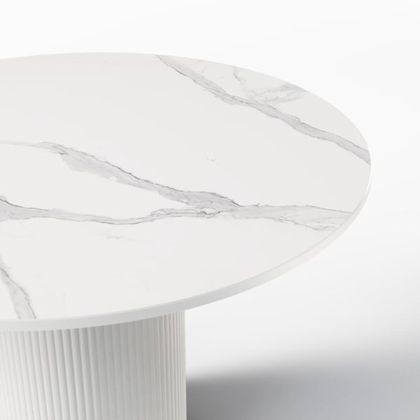 Ruokapöytä, MALENA, 110x110x75 cm, Off White