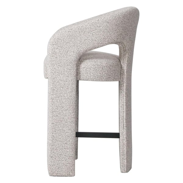 Polstret skammel, JOEL, 58x51x91 cm, beige