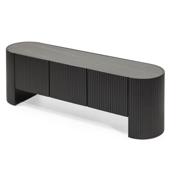 TV-skab, NOIR, 60x180x45 cm, Sort