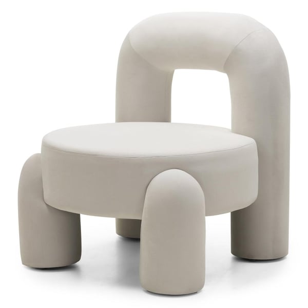 Lænestol, LUCCA, 74,4x68x80 cm, Creme