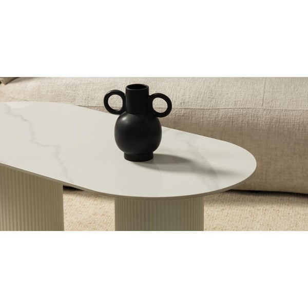 Sofabord, MARBELLA, 47x120x60 cm, Off White