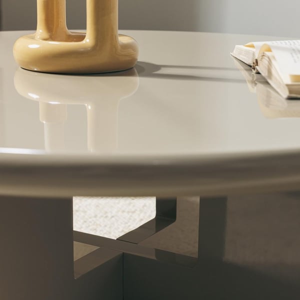 Sofabord, LARNA, 80x80x32 cm, Beige