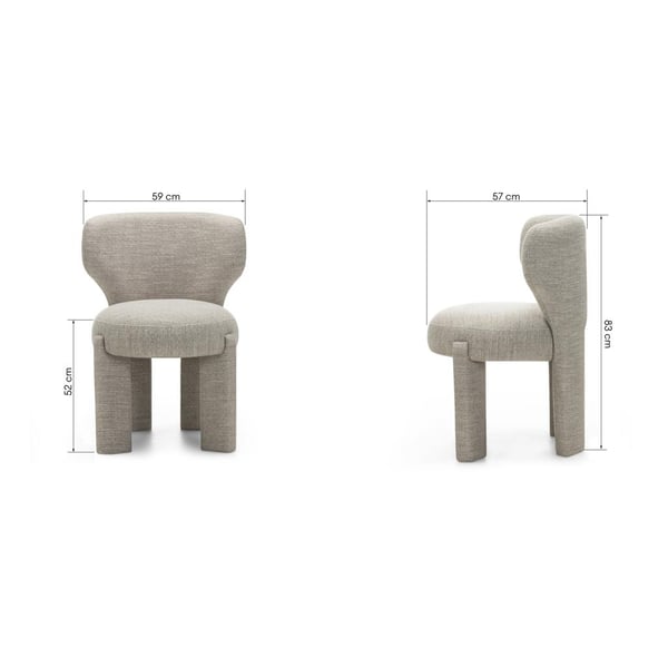 Tuoli, MALI, 59x57x83 cm, Beige