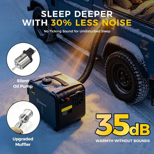 Sunster 8KW Dieselvärmare Luftvärmare 12/24V & 230V med GSM 4G & Bluetooth, Start/Stop, Ventilationsfunktion – Webasto