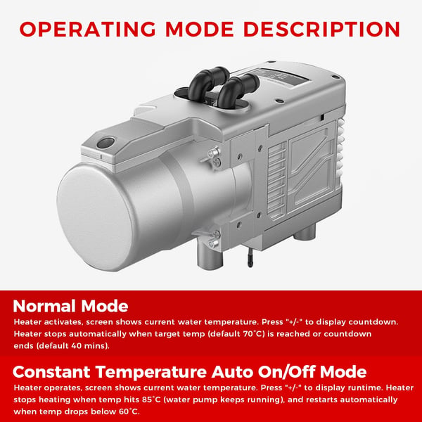 Sunster  LQ 1 5KW diesellämmitin vedenlämmitin Water 12V diesel/bensiinilämmitin LCD