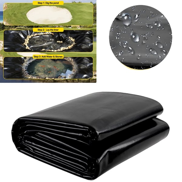 Dammduk, LLDPE-material, 4m x 6,1m dimensioner, 20 MIL tjocklek, 10-50 års livslängd, 9,8 kg vikt