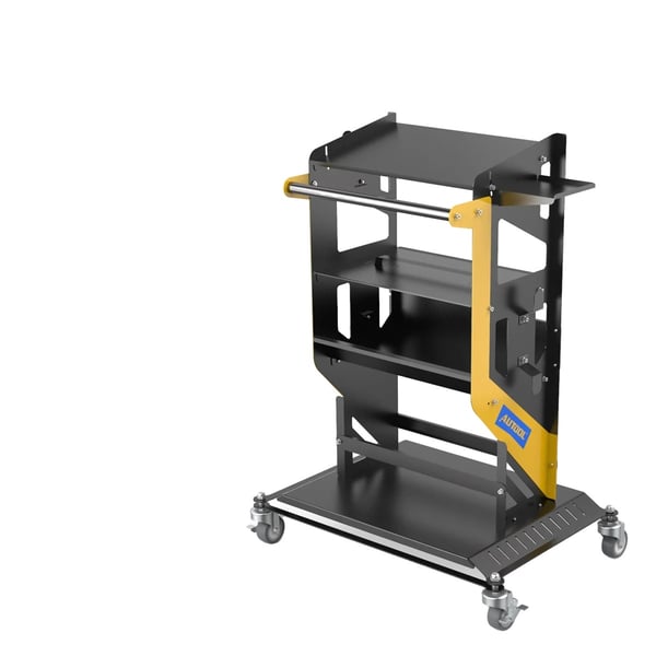 Rullande verktygsvagn, kallvalsat stålmaterial, 44cm x 74cm x 100cm dimensioner, 300kg lastkapacitet, 26.3kg vikt, flerlagrad förvaringsdesign