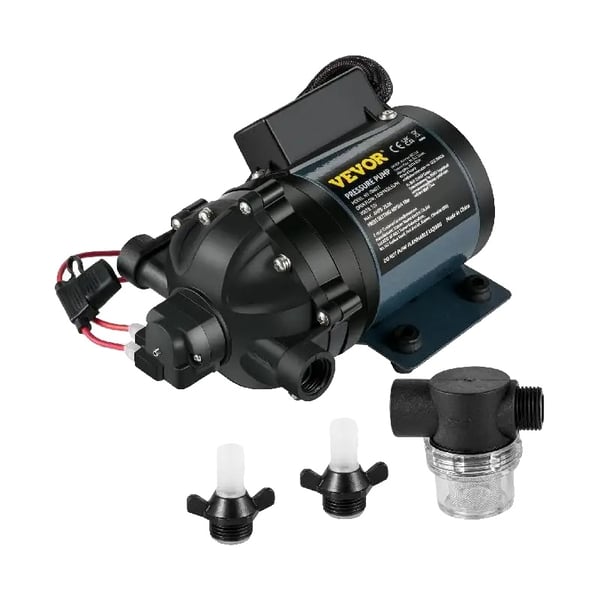VEVOR Vaskepumpe, 7 GPM Flow Rate, 10 FT Løft, Selvpumpende