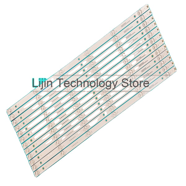 LED-bakgrundsbelysning, 12-delarsset, 3V spänning, 627 mm längd, 6 LED per set, kompatibilitet med flera modeller LED-bakgrundsbelysning, 12-delarsset, 3V spänning, 627 mm längd, 6 LED per set, kompatibilitet med flera modeller