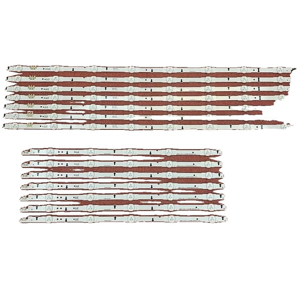 LED Baggrundsbelysningsstribe, 1270mm Længde, Kobbermateriale, 13 LED'er (3V), Kompatibel med UE60J6100, UE60J6150