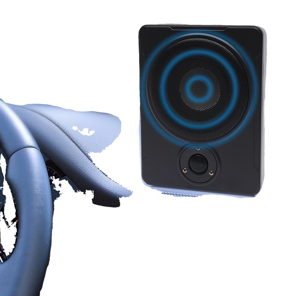 Subwoofer, 600 W effekt, 12 V spænding, 8 tommer størrelse, 20 Hz - 150 Hz frekvensrespons, 4 Ohm impedans