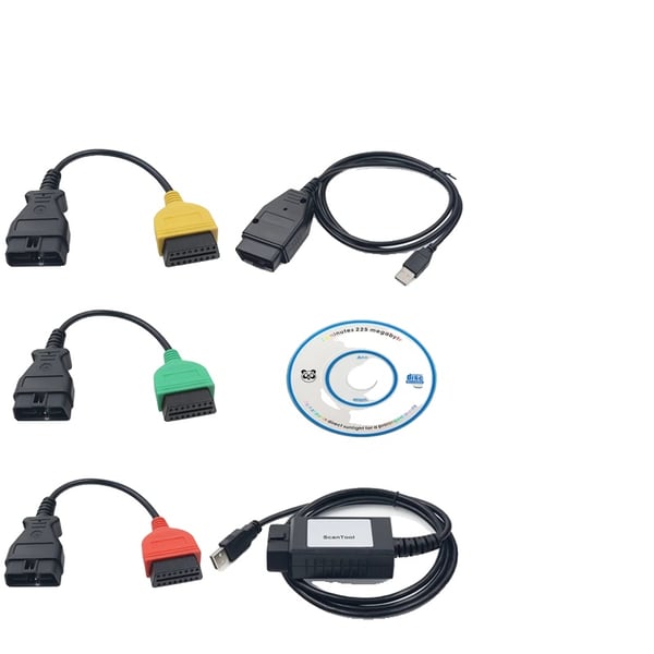 Diagnostinen kaapeli, MultiECUScan 4.8, yhteensopivuus Fiat-ajoneuvojen kanssa, tukee OBD- ja K-line-järjestelmiä, yhteensopiva Windows-käyttöjärjestelmän kanssa, monipuoliset diagnostiikkaominaisuudet
