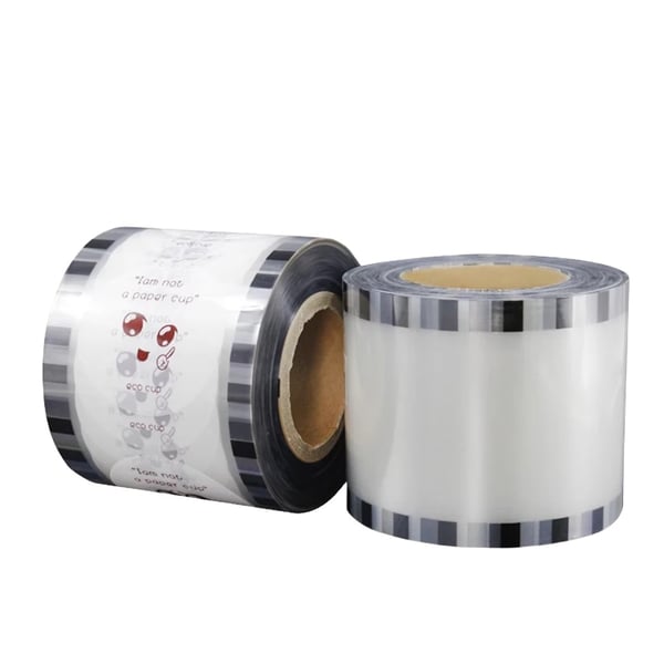 Kopforseglingsfilm, Rullestørrelse 168mm x 168mm x 130mm, Kapacitet 3000 kopper pr. rulle, Egnet til kopdiametre fra 90mm til 105mm
