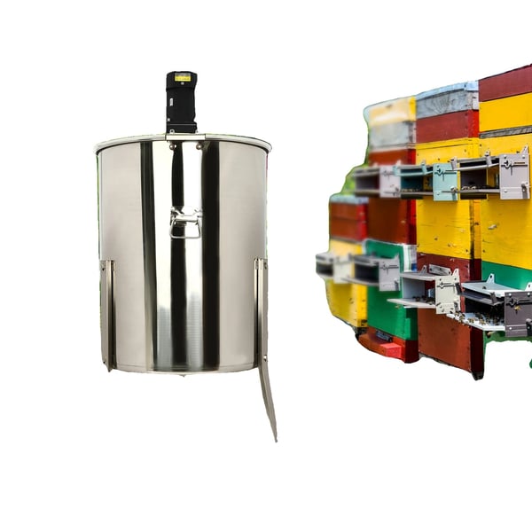 Honningudtrækker, 140 W, 220 V, 370 RPM, Kapacitet: 8 Rammer, Dimensioner: 50 cm x 73 cm