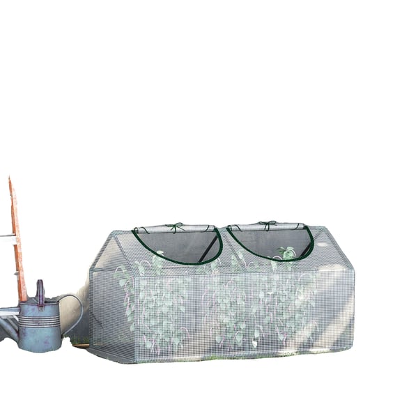 Have Drivhus, 120x60x60 cm, Stålramme, Vandtæt, 2 Vinduer, Nem Adgang