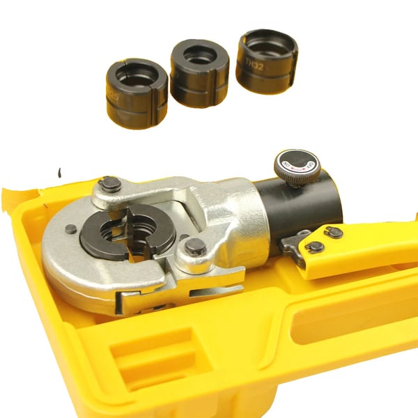 Hydraulisk pressverktyg, 8 tons presskraft, 360° roterbart huvud