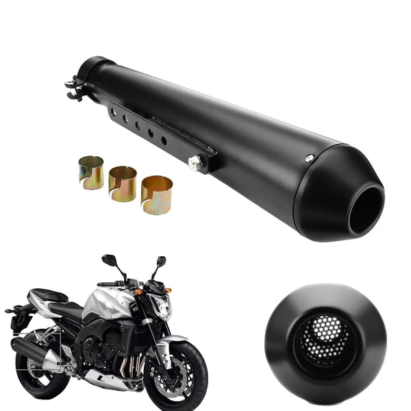 Avgassystem, Järnmaterial, 44,5 cm Total längd, Universell kompatibilitet, Inkluderar reducerande ärmar, Lätt installation Avgassystem, Järnmaterial, 44,5 cm Total längd, Universell kompatibilitet, Inkluderar reducerande ärmar, Lätt installation