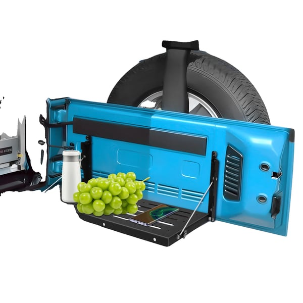 Bil Bagklap Bord, Holdbar Stål Konstruktion, 75 lbs Belastningsevne, Kompakt Sammenfoldeligt Design
