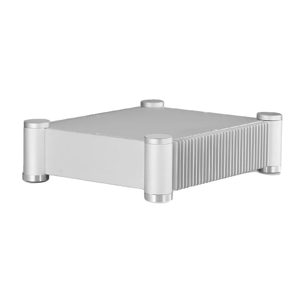 Forstærkerchassis, Aluminiumlegering, 260mm x 311mm x 86mm, Indvendige dimensioner 212mm x 269mm x 62mm, Nettovægt 2,9kg, CE-certificeret