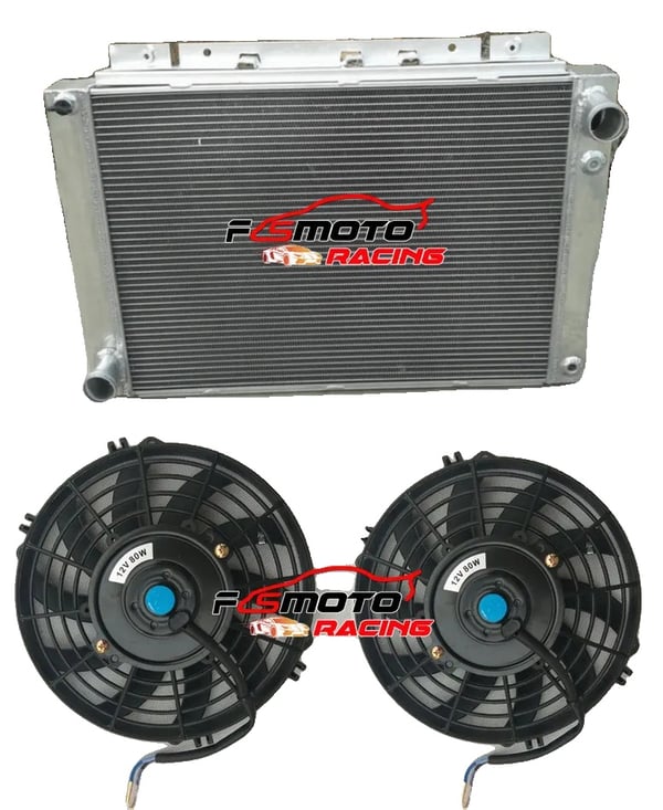 3ROW Aluminium Radiator, Kraftig Design, Forbedret Kølekapacitet, Passer til Ford Thunderbird 1964-1966