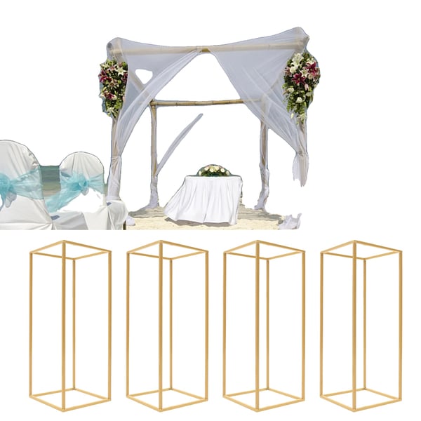Blomsterstand, Jern, 60 cm Højde, Fritstående, 24 cm x 24 cm Base, Moderne Stil