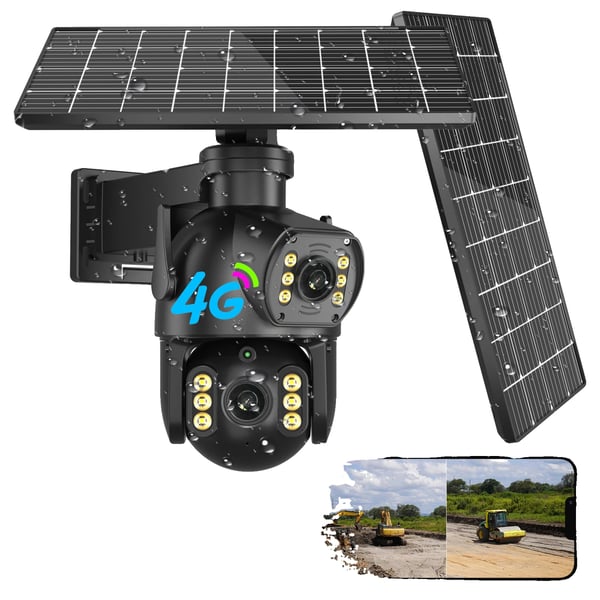 Ulkoinen kamera, 8MP, 4G-yhteys, EU-pistoke, 8MP 64g kortti