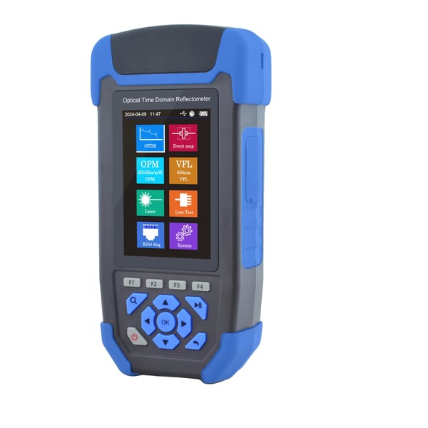 Optisk Tidsdomæne Reflektometer, Maksimal Testafstand 60 km, Maksimal Dynamisk Område 24 dB+22 dB, Fibertype Single Mode, Dimensioner 176x85x42 mm