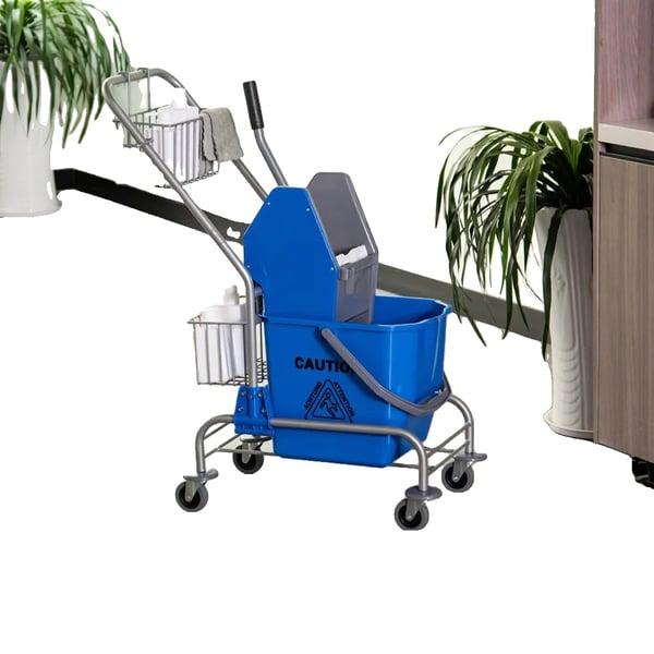 Moppebucket, 26 liter, med dræner og hjul