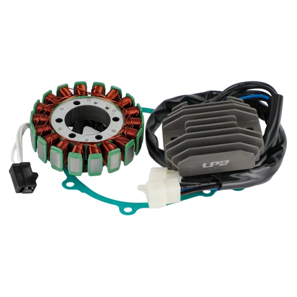 Magneto Stator, Højkvalitets ledende materiale, Kompatibel med Kawasaki ZX600 modeller, Plug-and-play direkte erstatning, Optimeret elektrisk ydeevne