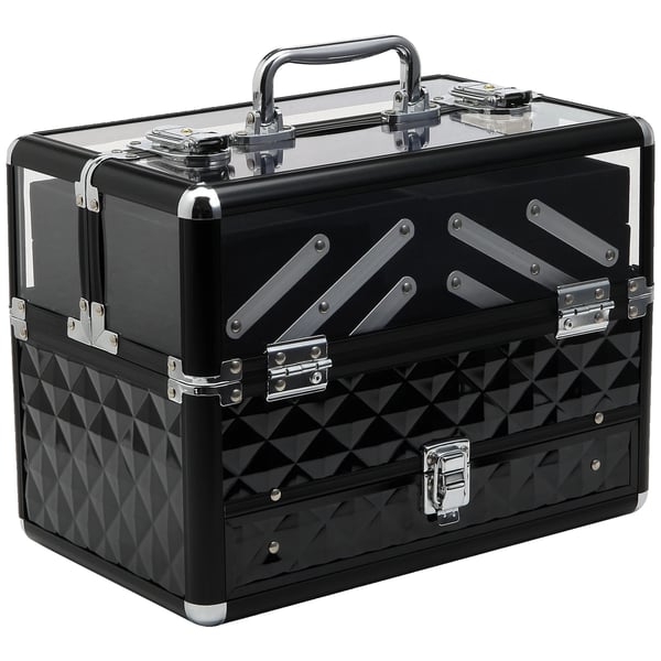 Makeup Organizer, Ingeniørtræ, Metal, 15,7" L x 11,8" B x 10,6" H, Flere niveauer, Nem at samle Makeup Organizer, Ingeniørtræ, Metal, 15,7" L x 11,8" B x 10,6" H, Flere niveauer, Nem at samle